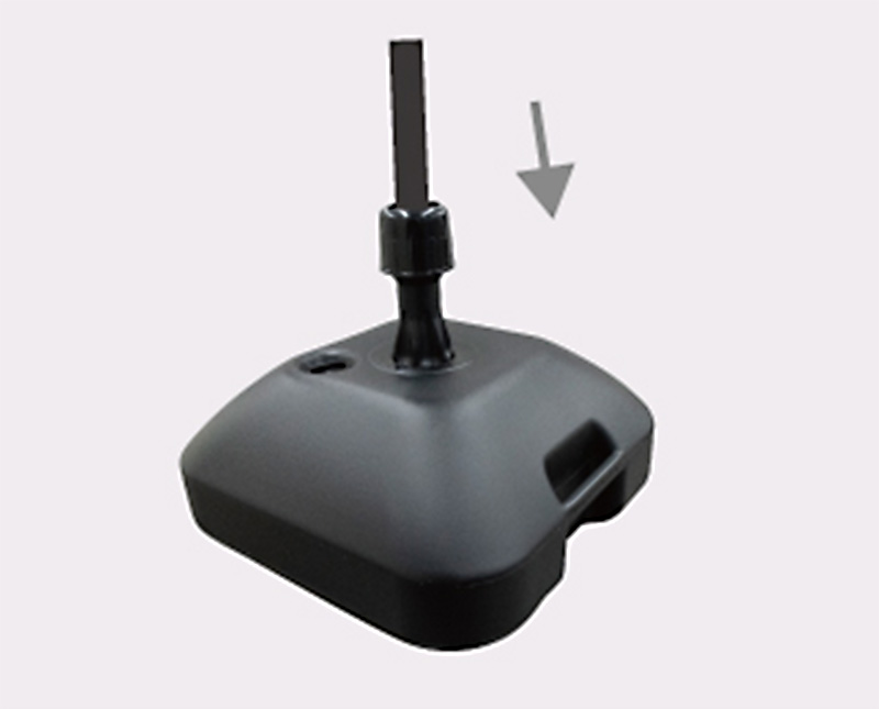 ゲートバナー(スクエア型用ポール台【角型16L】）