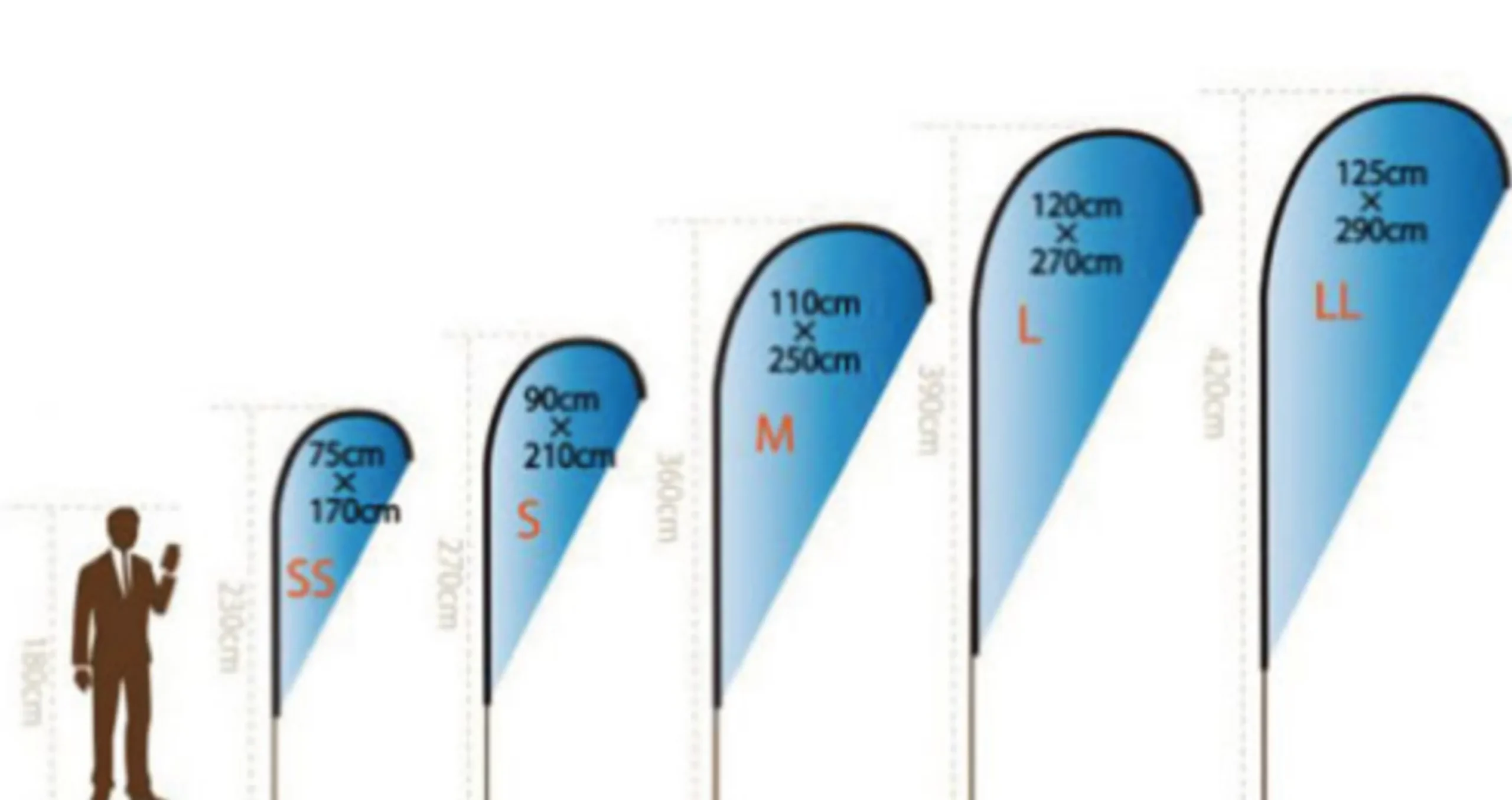 涙型フライングバナー